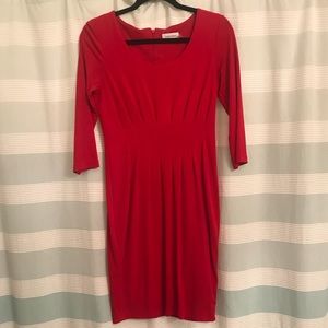 Calvin Klein red dress size 2